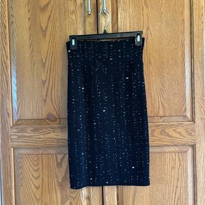 LuLaRoe Black Pencil Skirt with “X” Pattern